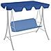 Baldacchino per Dondolo Giardino Blu 188/168x145/110 cm - Foto miniatura 3