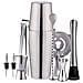 Set Da Cocktail Doppio Shaker 750ml Acciaio Inossidabile Argento 10 Parti - Foto miniatura 8