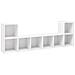 Mobili Porta TV 4 pz Bianco 72x35x36,5 cm in Legno Multistrato - Foto miniatura 1