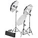 Kit Studio Fotografico con Luci Ombrelli Fondale e Riflettore - Foto miniatura 2