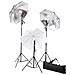 Kit Studio Fotografico con Luci Ombrelli Fondale e Riflettore - Foto miniatura 7