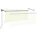 Tenda Automatica con Parasole LED e Sensore Vento 3x2,5m Crema - Foto miniatura 5