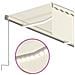 Tenda Automatica con Parasole LED e Sensore Vento 3x2,5m Crema - Foto miniatura 6