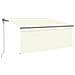 Tenda Automatica con Parasole LED e Sensore Vento 3x2,5m Crema - Foto miniatura 1