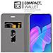 Custodia Compatibile Con Huawei P40 Lite /nova 7i In Grigio Nero - Coperchio Protettiva Con Chiusura Magnetica, Funzione Stand E Tasca Per Le Carte - Foto miniatura 4