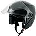 Casco Jet Visiera Lunga Scooter Moto Quad Omologato Ece 22 05 Nero L - Foto miniatura 3