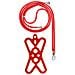 Cordoncino Smartphone Con Silicone Universale Espandibile Regolabile 90cm Rosso - Foto miniatura 3