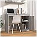 Scrivania Grigio Sonoma 100x50x76 Cm In Legno Multistrato - Foto miniatura 2