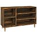 Scarpiera Rovere Fumo 102x36x60 Cm In Legno Multistrato - Foto miniatura 2