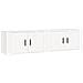 Mobili Porta Tv A Parete 2 Pz Bianco 80x34,5x40 Cm - Foto miniatura 2
