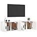 Mobili Porta Tv A Parete 2 Pz Bianco 80x34,5x40 Cm - Foto miniatura 3