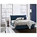 Letto Matrimoniale Cloe, Letto Contenitore Sfoderabile Con Testiera E Giroletto Contenitore Imbottiti, 100% Made In Italy, Adatto Per Materasso Cm 160x200, Blu - Foto miniatura 1