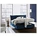Letto Matrimoniale Cloe, Letto Contenitore Sfoderabile Con Testiera E Giroletto Contenitore Imbottiti, 100% Made In Italy, Adatto Per Materasso Cm 160x200, Blu - Foto miniatura 2