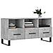 Mobile Porta Tv Grigio Cemento 102x36x50 Cm Legno Multistrato - Foto miniatura 3