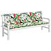 Cuscini Panca Da Giardino 2pz Multicolore 200x50x7cm In Tessuto - Foto miniatura 3