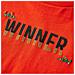 Maglietta Bambino Maniche Lunghe Stampa Winner Arancione Brillante 104 - Foto miniatura 4