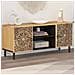 Mobile Porta Tv 105x33x46cm In Legno Massello Di Mango - Foto miniatura 1