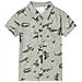 Camicia Da Bambino Cachi Chiaro Mélange 128 - Foto miniatura 1