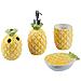 Set Da 4 Accessori Per Il Bagno Maicao Ceramica Giallo - Foto miniatura 6