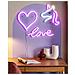 Set Di 3 Decorazioni Led Neon Multicolore Susie - Foto miniatura 1