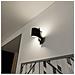 Applique Moderna 1 Luce Spiner A Fascia In Acciaio Nero - Foto miniatura 2