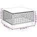 Sgabello Giardino con Cuscino Grigio 63,5x56x32cm in Polyrattan - Foto miniatura 5