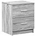 Comodino Con 2 Cassetti Grigio Sonoma 40x36x50 Cm - Foto miniatura 2
