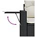 Lusso Casadino -  Set Divani Da Giardino 4 Pz Con Cuscini Nero In Polyrattan - Foto miniatura 6
