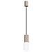 Sollux Lighting Lampada A Sospensione Halo 1 Taupe Sl.1744 - Moderno Lampada A Sospensione Tortora 120x12x12 Cm - Foto miniatura 1