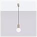 Sollux Lighting Lampada A Sospensione Halo 1 Taupe Sl.1744 - Moderno Lampada A Sospensione Tortora 120x12x12 Cm - Foto miniatura 2