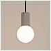 Sollux Lighting Lampada A Sospensione Halo 1 Taupe Sl.1744 - Moderno Lampada A Sospensione Tortora 120x12x12 Cm - Foto miniatura 4