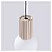 Sollux Lighting Lampada A Sospensione Halo 1 Taupe Sl.1744 - Moderno Lampada A Sospensione Tortora 120x12x12 Cm - Foto miniatura 7