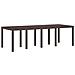 Tavolo da giardino  Marrone 250x100x73 cm in Poly Rattan - Foto miniatura 1