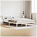 Struttura del letto con testiera Bianca 140x220 cm Legno massello di pino - Foto miniatura 2