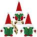 Gnomi Natalizi Decorazione Natalizia Folletto 3 Pz 17x10x7cm - Foto miniatura 1
