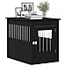 Mobile per cuccia per cani Rovere Nero 80x55x68 cm in legno ingegnerizzato - Foto miniatura 4