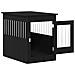 Mobile per cuccia per cani Rovere Nero 80x55x68 cm in legno ingegnerizzato - Foto miniatura 5