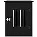 Mobile per cuccia per cani Rovere Nero 80x55x68 cm in legno ingegnerizzato - Foto miniatura 6