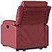 Poltrona Alzapersona Reclinabile Rosso Vino in Similpelle - Foto miniatura 5