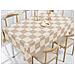 Tovaglia Antimacchia Pvc Proteggi Tavolo Maniva Glitter Quadri 140x220 D9 Tortora - Foto miniatura 1