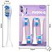 Testine Di Ricambio Per Spazzolino Elettrico Sonico - Confezione Da 8, Compatibili Con Philips Sonicare Hx369 Series Purple - Foto miniatura 2
