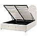 Letto Contenitore Bouclé Massognes 140 X 200 Cm Bianco Sporco - Foto miniatura 2