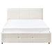 Letto Contenitore Bouclé Massognes 140 X 200 Cm Bianco Sporco - Foto miniatura 6