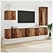 Unità TV da Parete 5 pcs Legno vecchio Legno multistrato - Foto miniatura 2