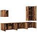 Unità TV da Parete 5 pcs Legno vecchio Legno multistrato - Foto miniatura 5