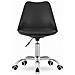 Sedia da ufficio girevole Valora VIRO nera con cuscino in ecopelle - Foto miniatura 2
