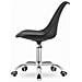 Sedia da ufficio girevole Valora VIRO nera con cuscino in ecopelle - Foto miniatura 3