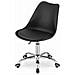 Sedia da ufficio girevole Valora VIRO nera con cuscino in ecopelle - Foto miniatura 5