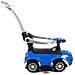 Cavalcabile spingi 3in1 auto per bambini grande auto clacson musica blu - Foto miniatura 1