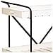 Carrello In Legno Bianco Con 3 Vassoi 89x38x110h Cm - Foto miniatura 6